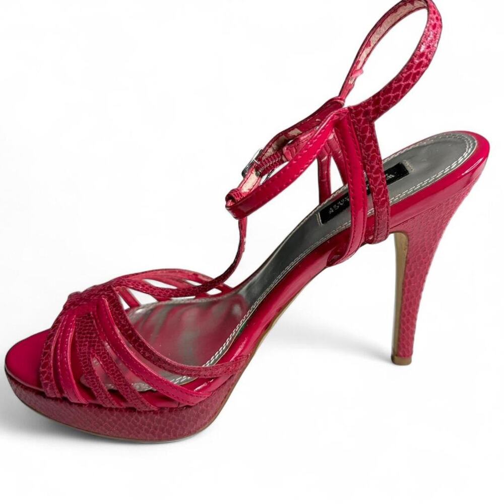 White House‎ Black Market “Genoa” Stiletto Heels – Hot Pink Snake Print